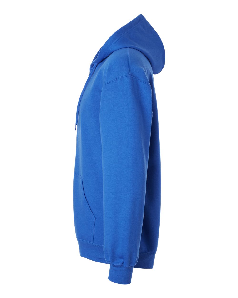 Left View of Royal Softstyle® Full-Zip Hooded Sweatshirt - SF600