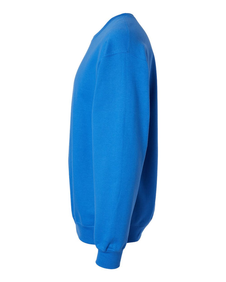 Left View of Royal Softstyle® Midweight Crewneck Sweatshirt - SF000