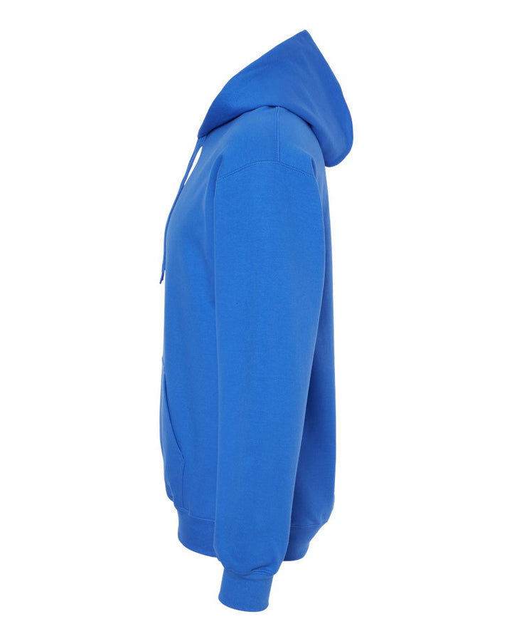 Left View of Royal Softstyle® Midweight Hooded Sweatshirt - SF500