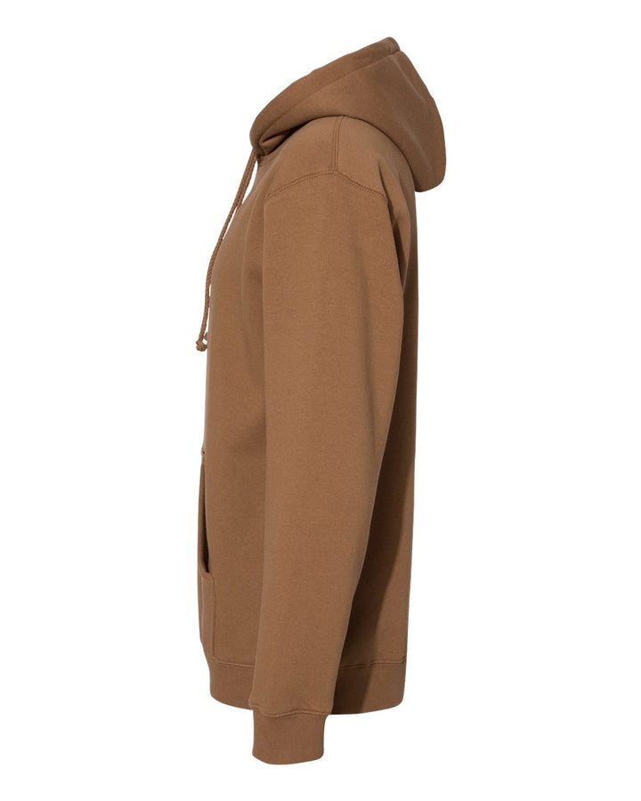 Left View of Saddle Heavyweight Hooded Sweatshirt - IND4000