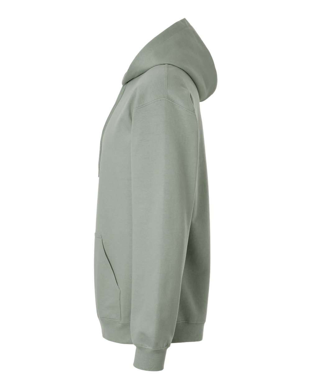 Left View of Sage Softstyle® Midweight Hooded Sweatshirt - SF500