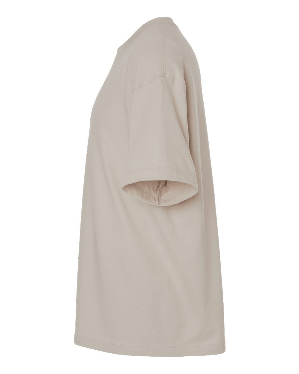 Left View of Sand Beefy-T® Retro Street T-Shirt - 5180R