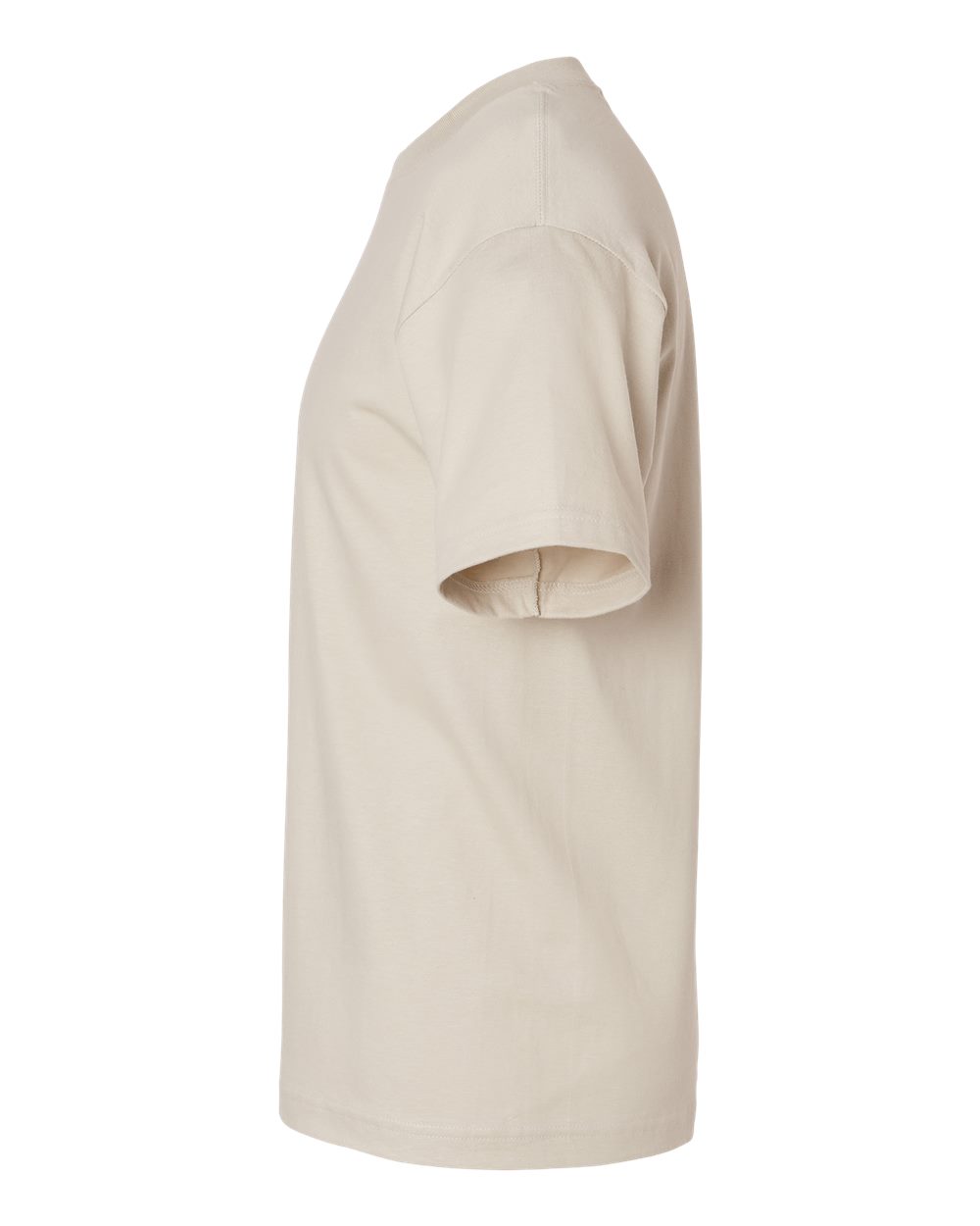 Left View of Sand Beefy-T® T-Shirt - 5180