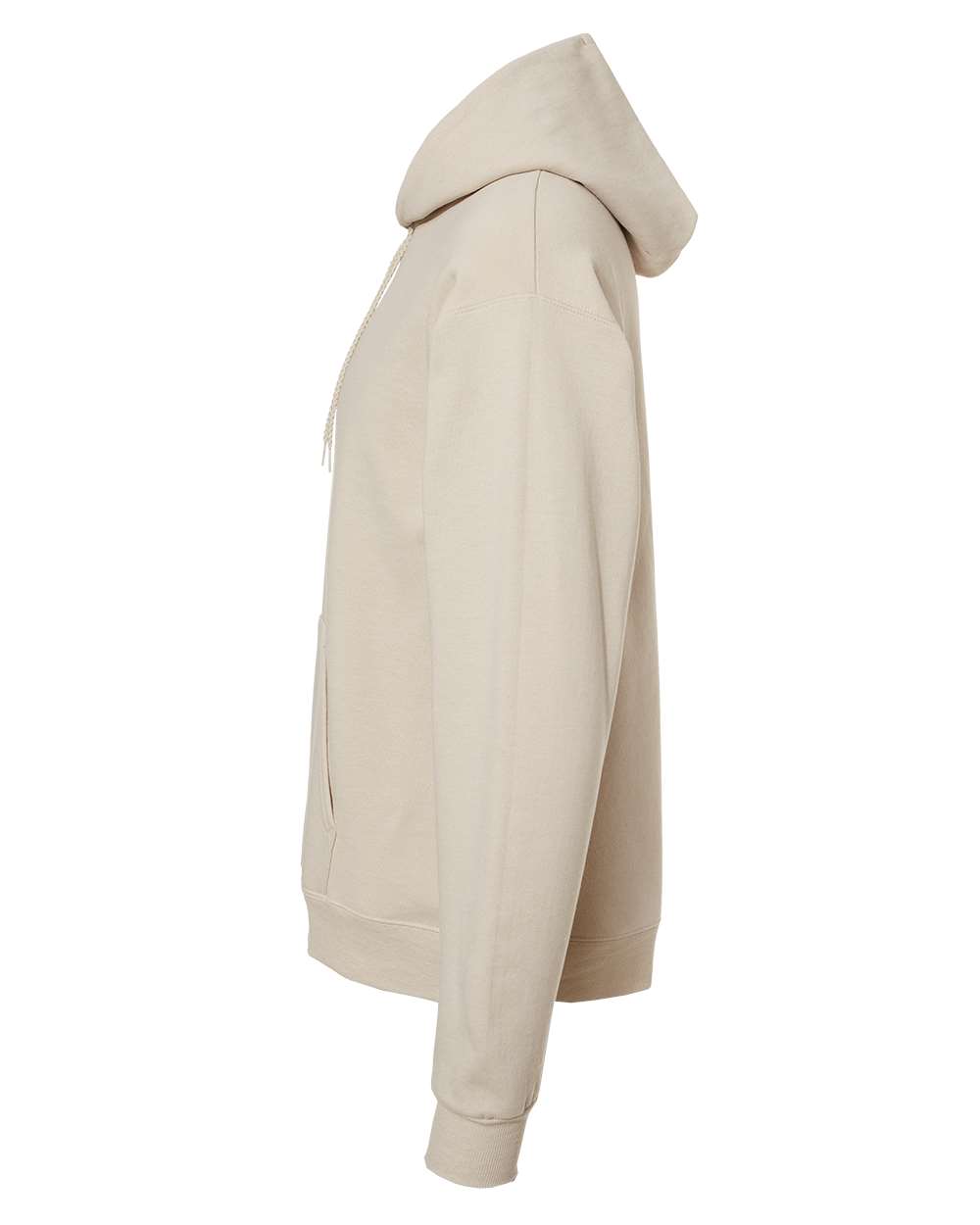 Left View of Sand Ecosmart® Hooded Sweatshirt - P170