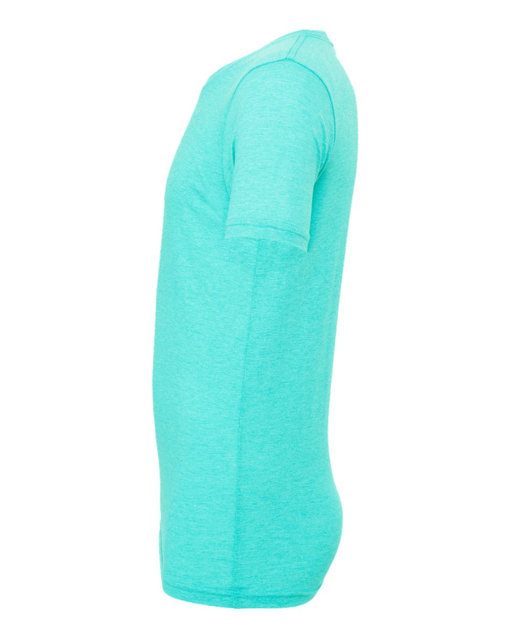 Left View of Sea Green Triblend Triblend Tee - 3413