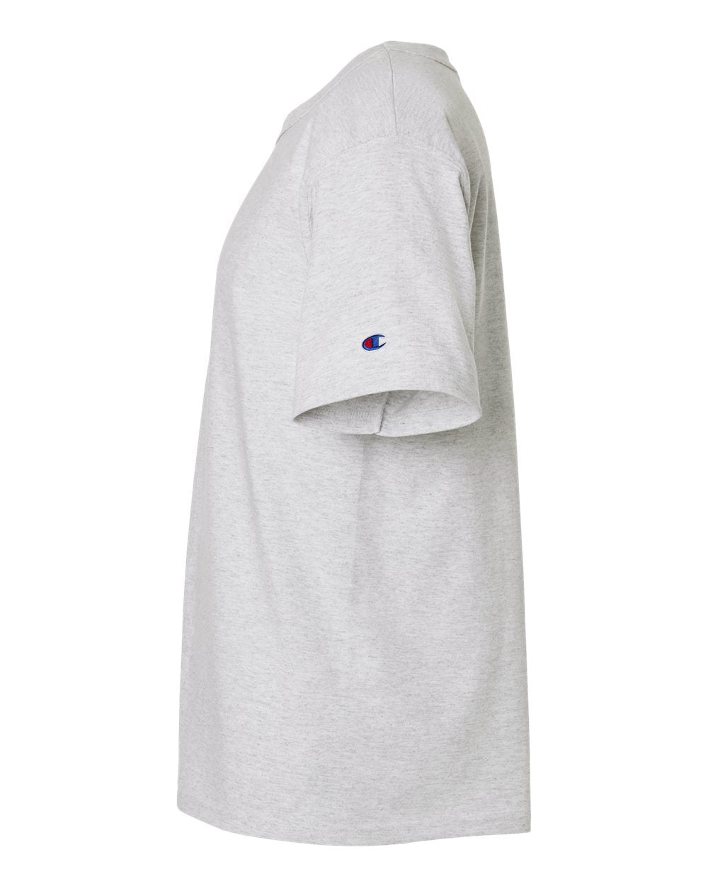 Left View of Silver Grey Heritage Jersey T-Shirt - T105