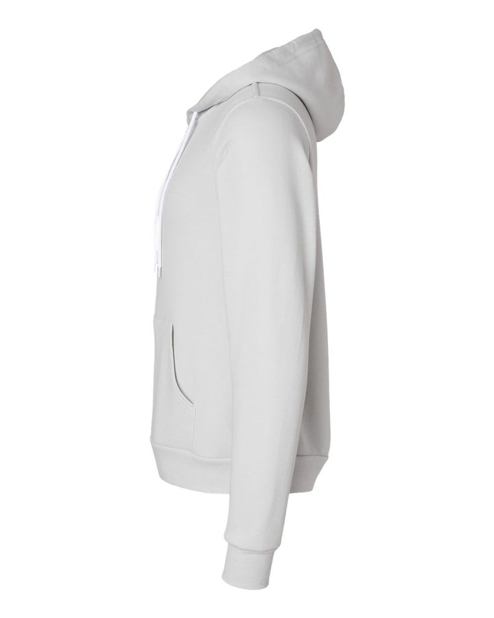 Left View of Silver Sponge Fleece Full-Zip Hoodie - 3739