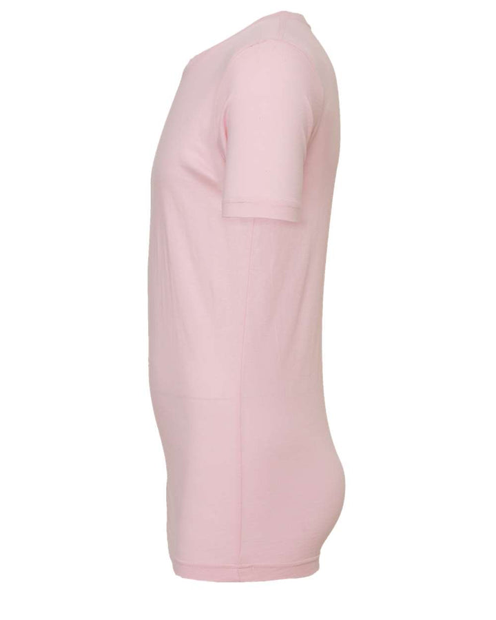 Left View of Soft Pink Jersey Tee - 3001