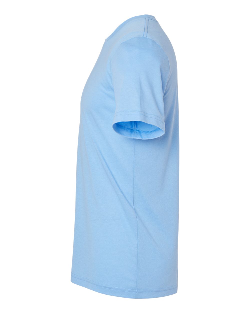 Left View of Solid Carolina Blue Triblend Triblend Tee - 3413