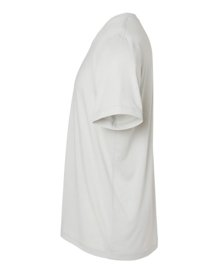 Left View of Solid Silver Triblend Triblend Tee - 3413