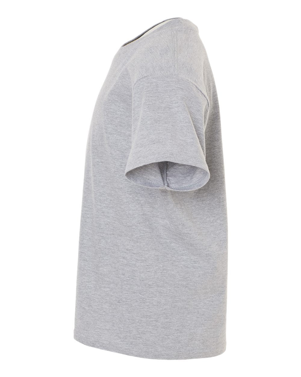 Left View of Sport Grey Softstyle® Youth T-Shirt - 64000B