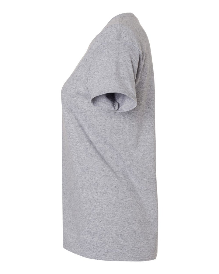 Left View of Sport Grey Ultra Cotton® Women’s T-Shirt - 2000L