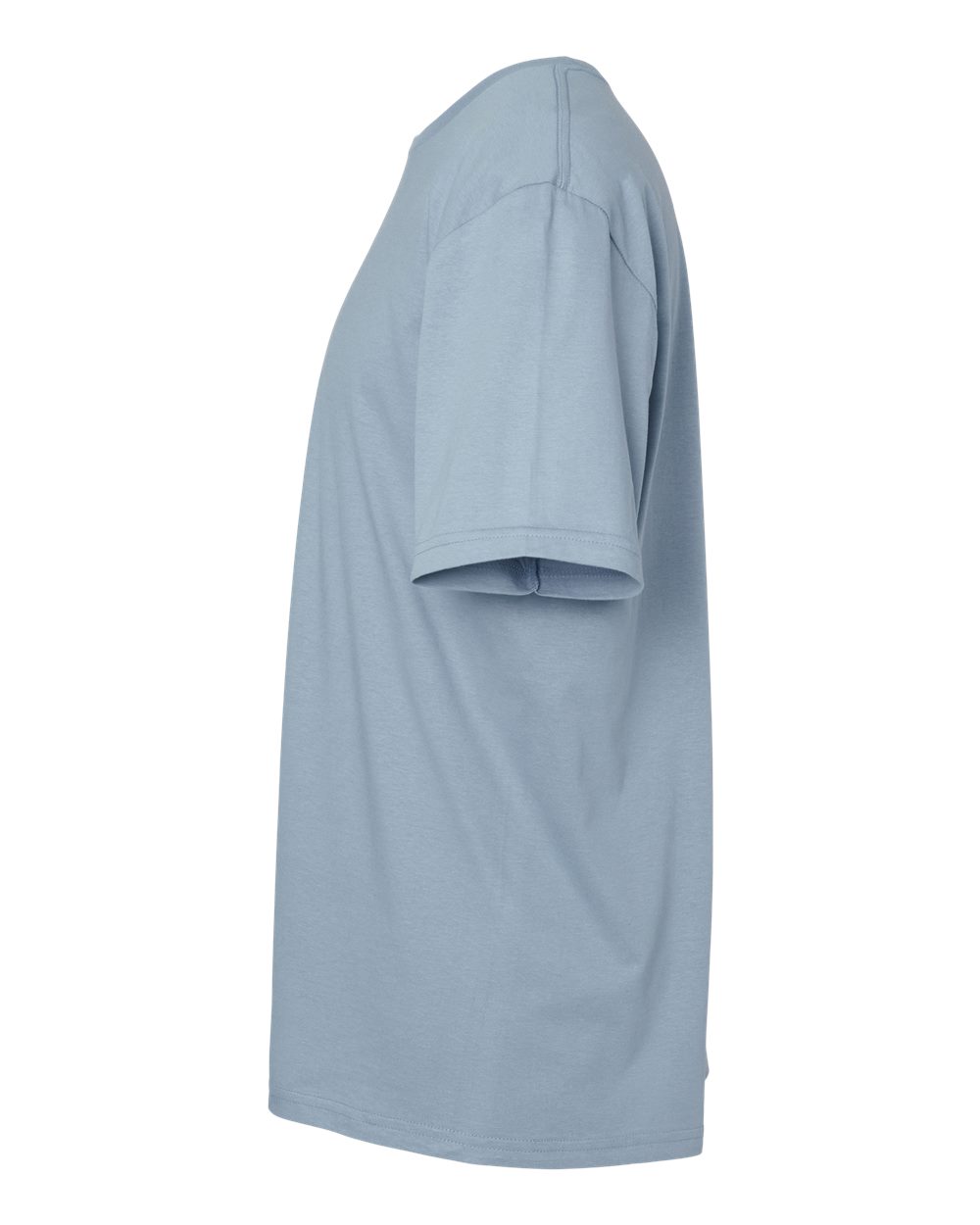 Left View of Stone Blue Softstyle® T-Shirt - 64000