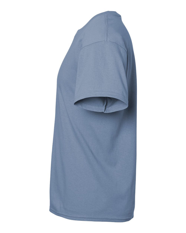 Left View of Stonewashed Blue Essential-T T-Shirt - 5280