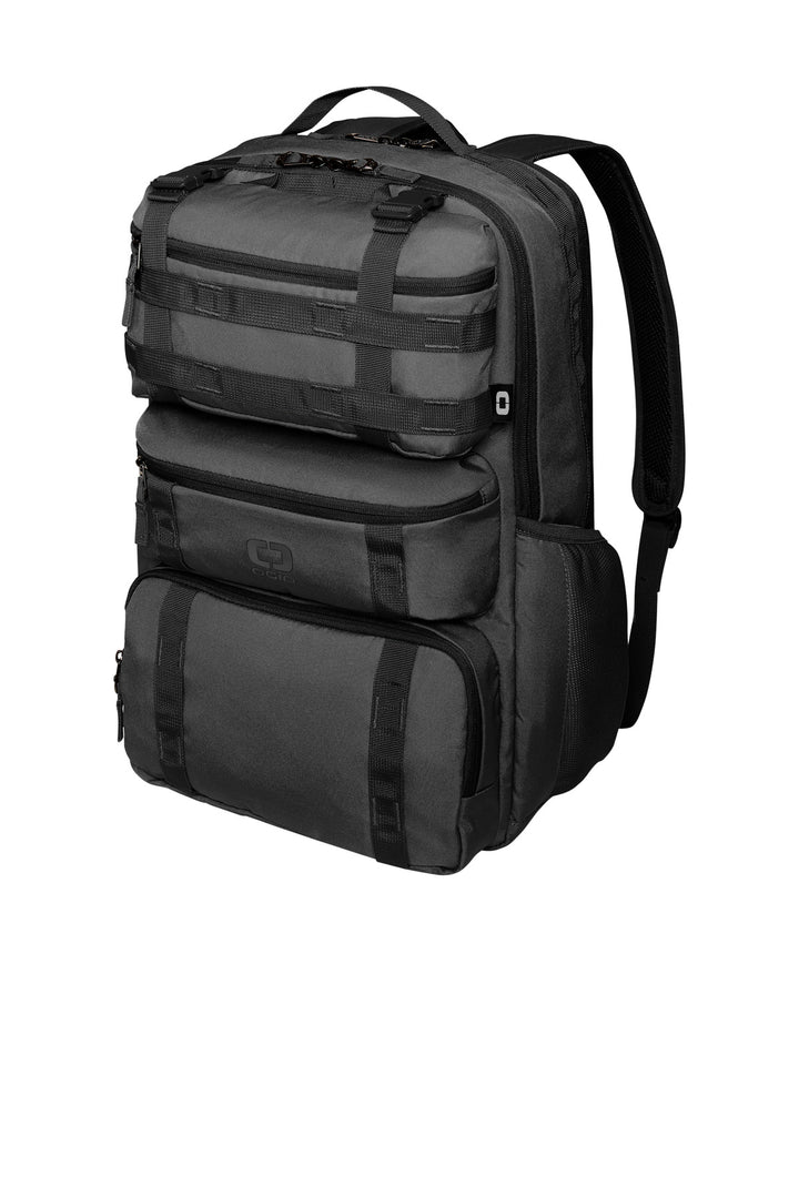 Left View of StormGrey OGIO Utilitarian Modular Pack 91018
