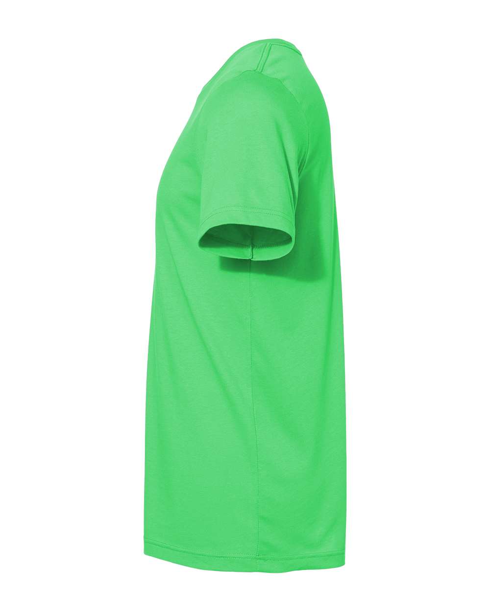 Left View of Synthetic Green Jersey Tee - 3001