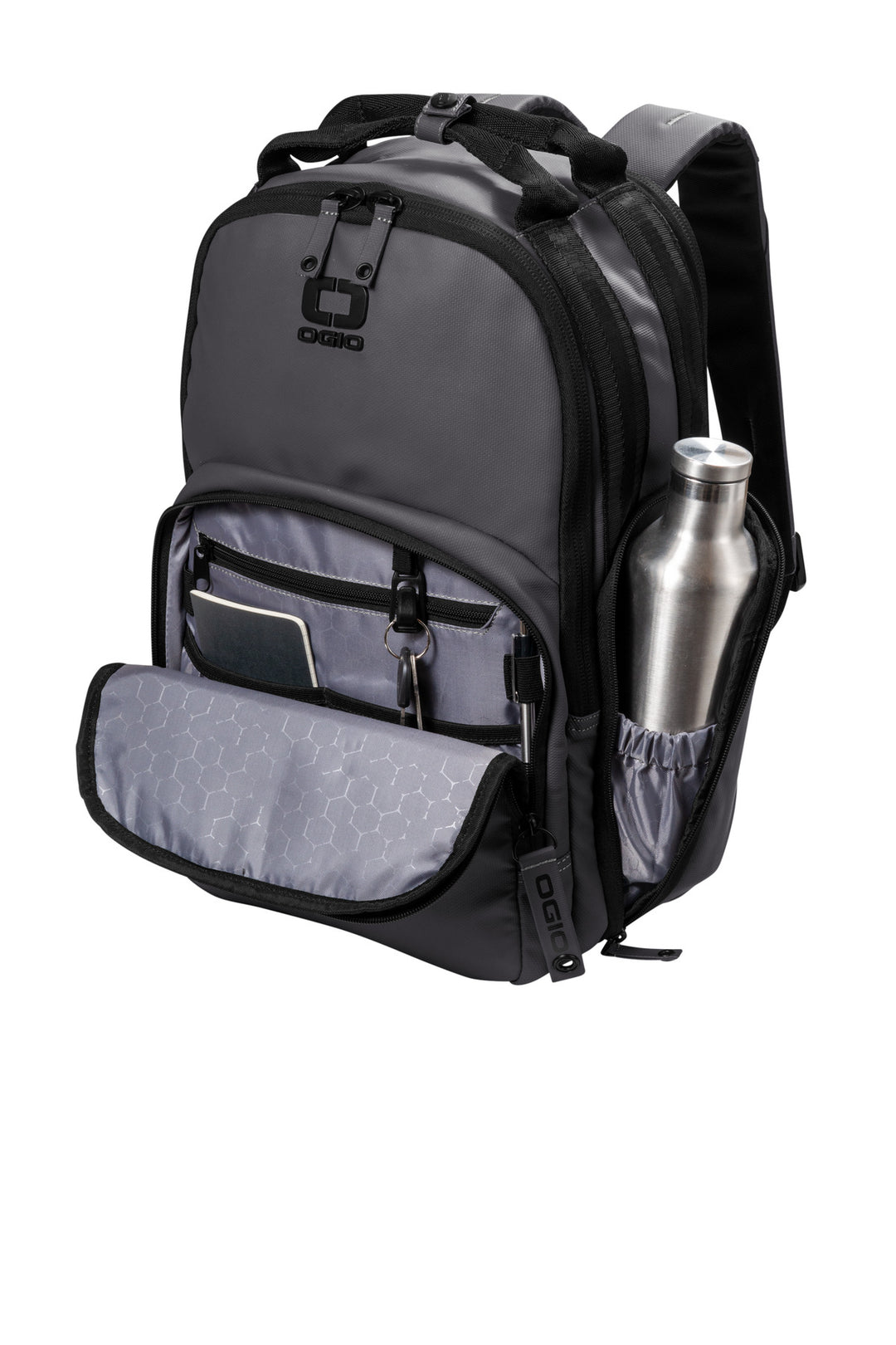 Left View of TarmacGrey OGIO Commuter Transfer Pack 91009