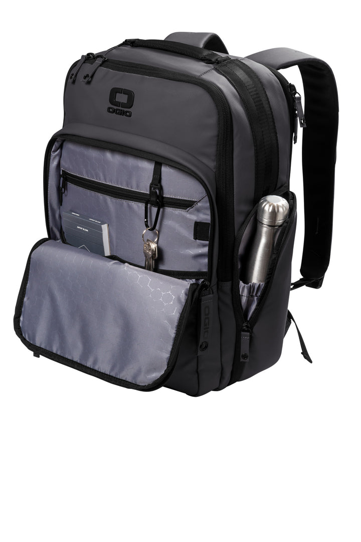 Left View of TarmacGrey OGIO Commuter XL Pack 91012
