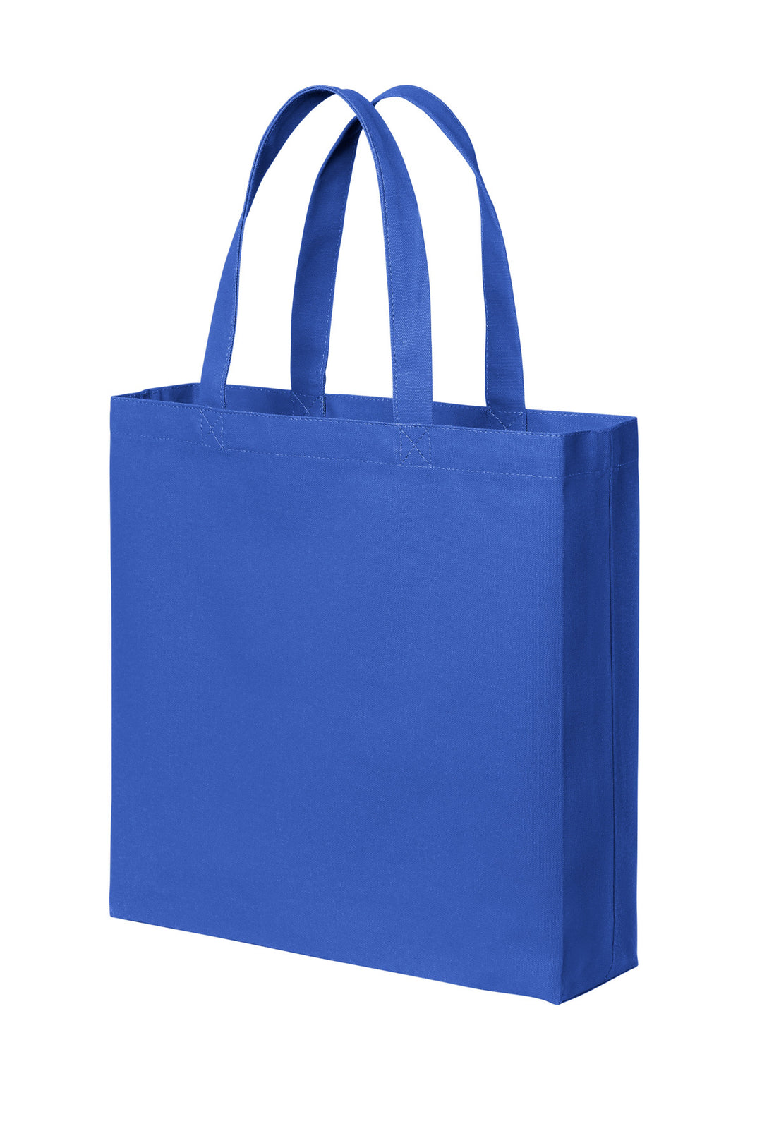 Left View of TrueRoyal Port Authority Cotton Canvas Tote BG424