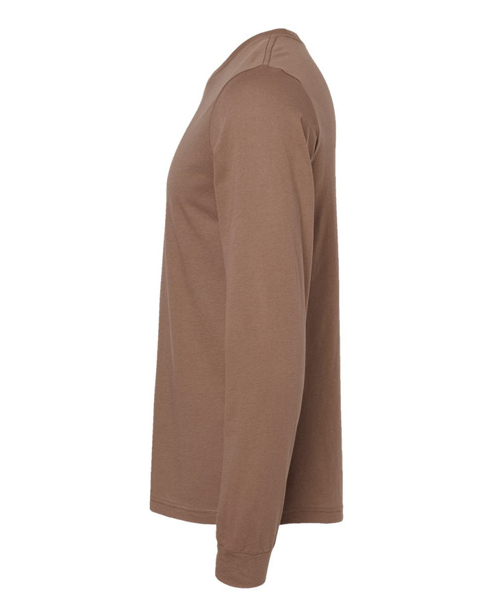 Left View of Vintage Brown Jersey Long Sleeve Tee - 3501
