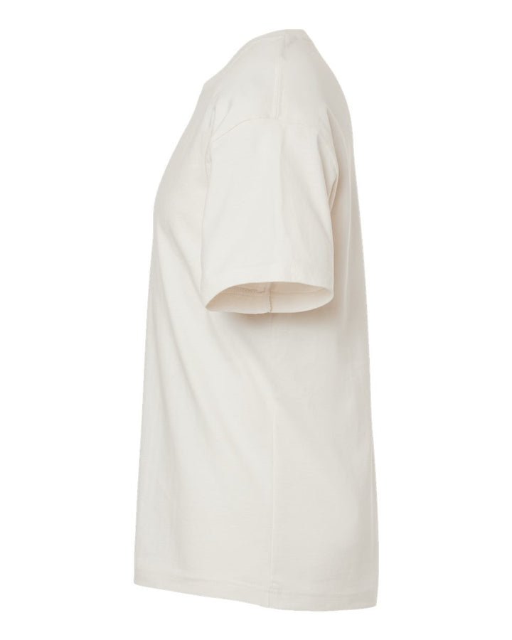 Left View of Vintage White 6 oz. Heavyweight Tee - 3010