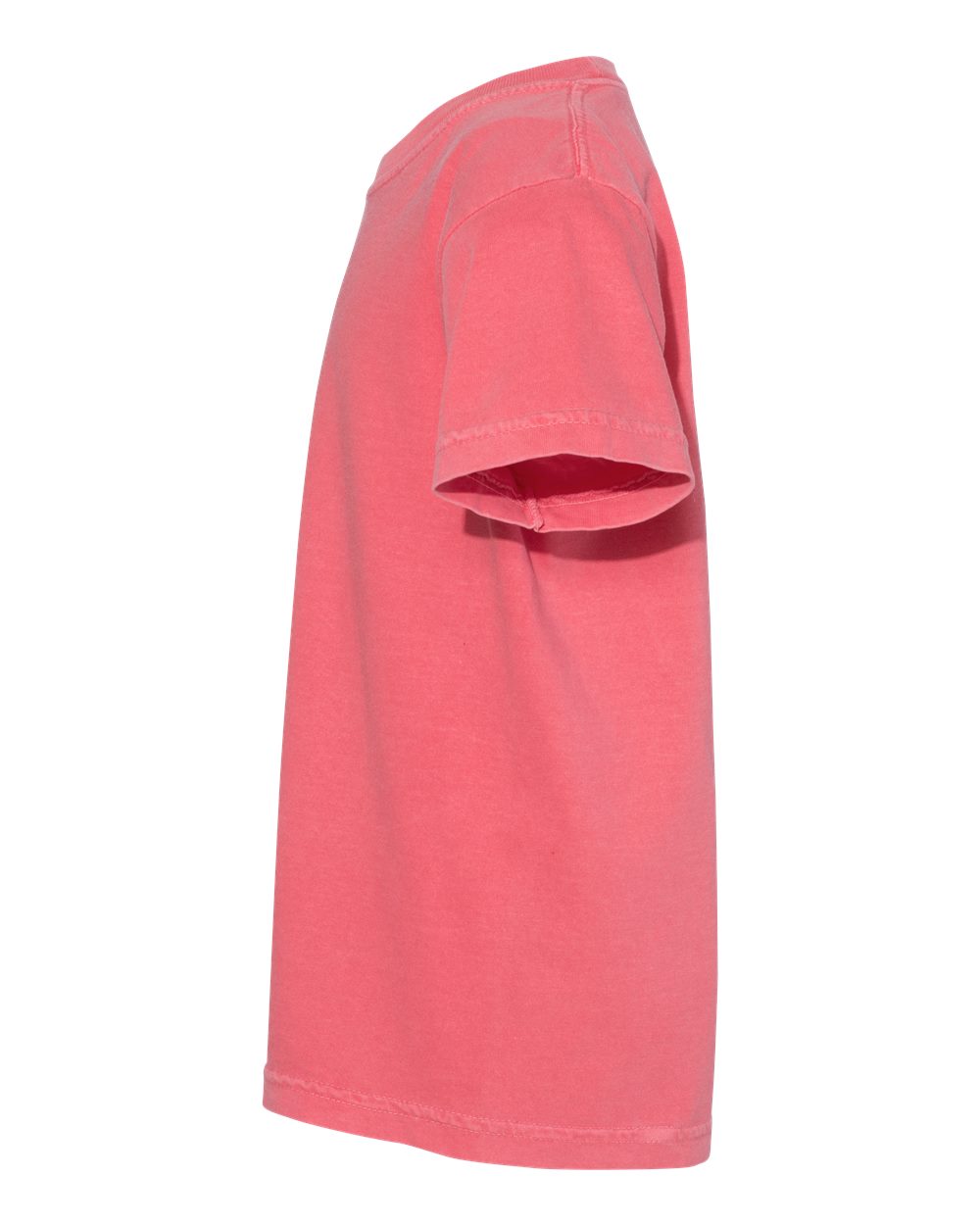 Left View of Watermelon Garment-Dyed Youth Heavyweight T-Shirt - 9018