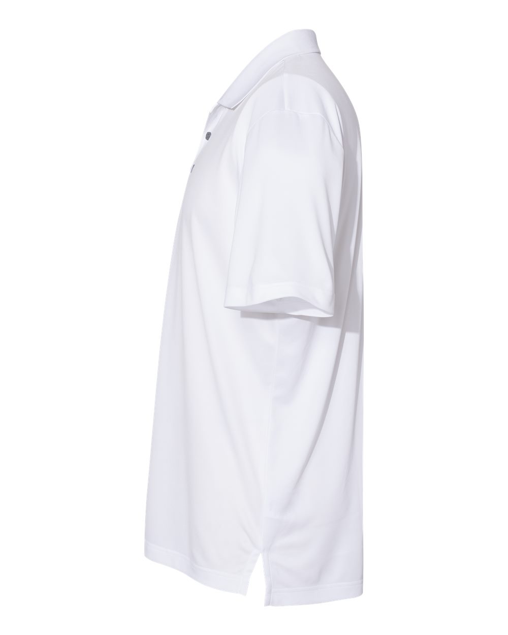 Left View of White Performance Polo - A230