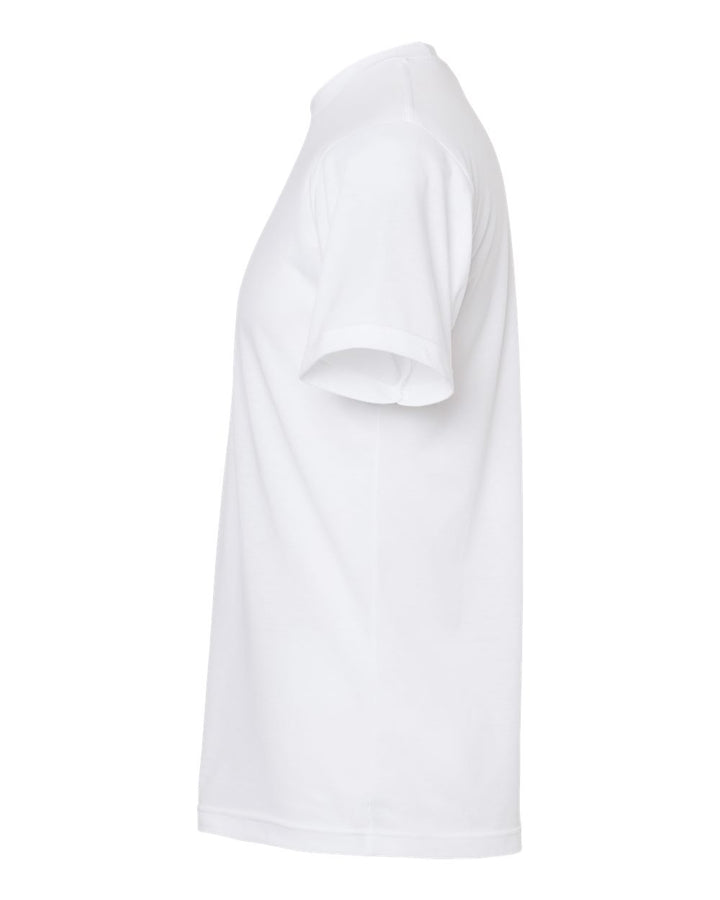Left View of White Poly-Rich T-Shirt - 241