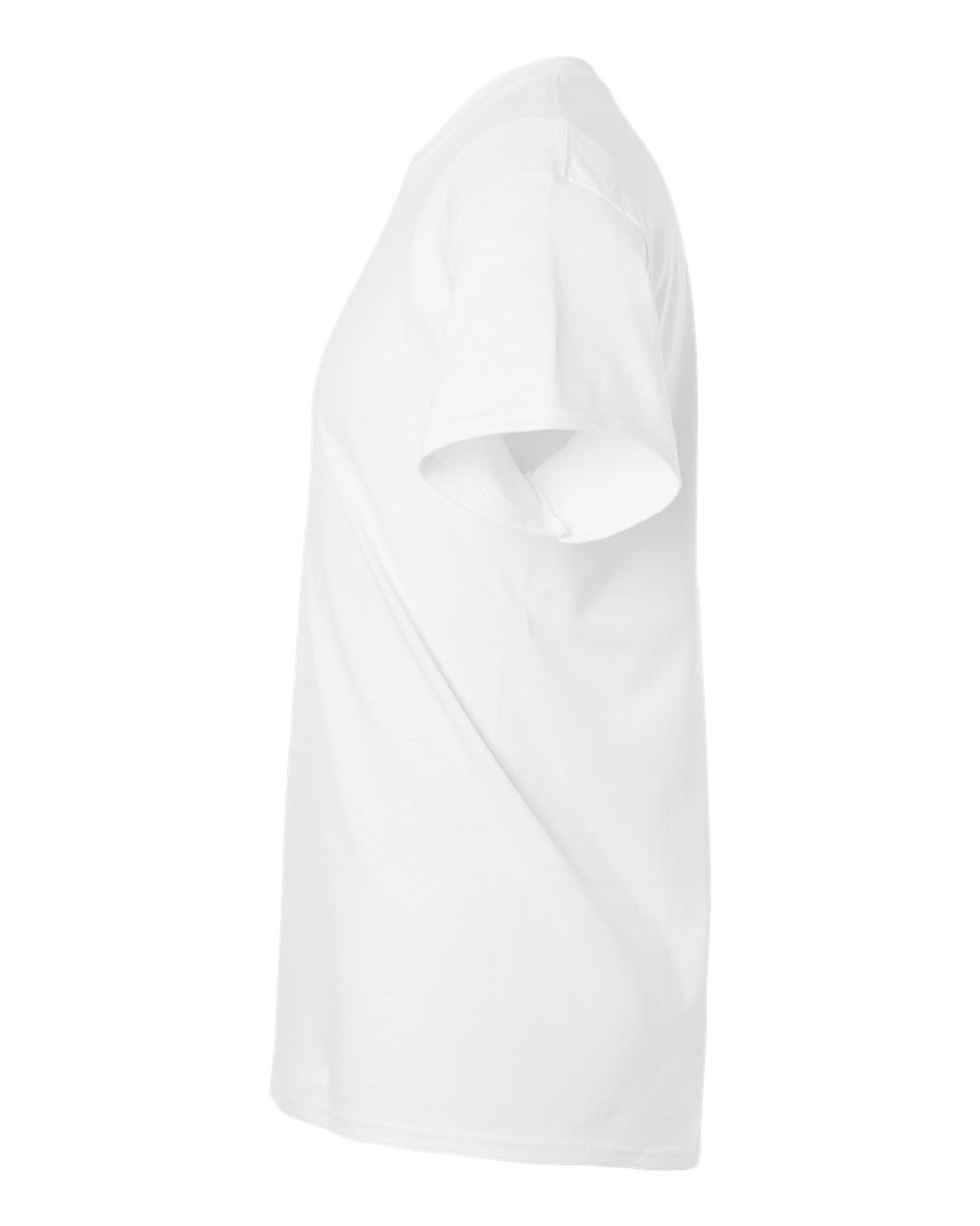 Left View of White Ultra Cotton® T-Shirt - 2000