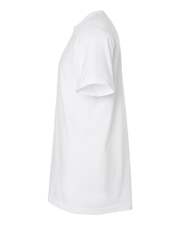 Left View of White Vintage Garment-Dyed T-Shirt - 6500M