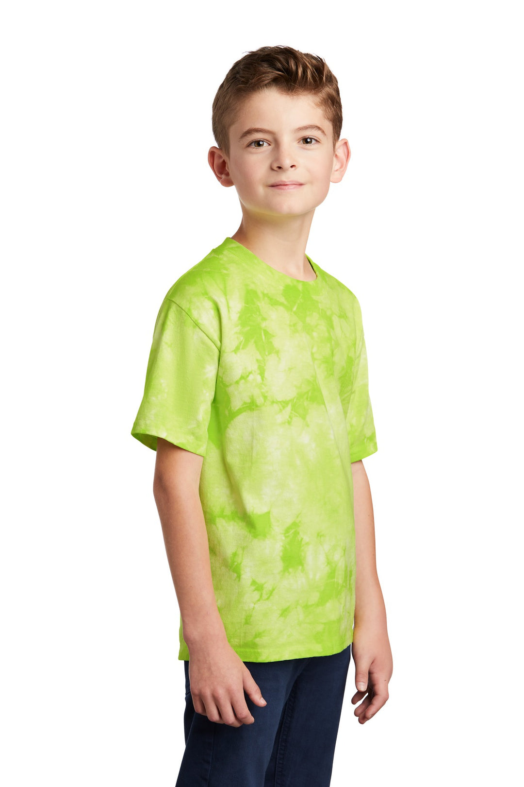 Lemon Lime Port & Company Youth Crystal Tie-Dye Tee PC145Y