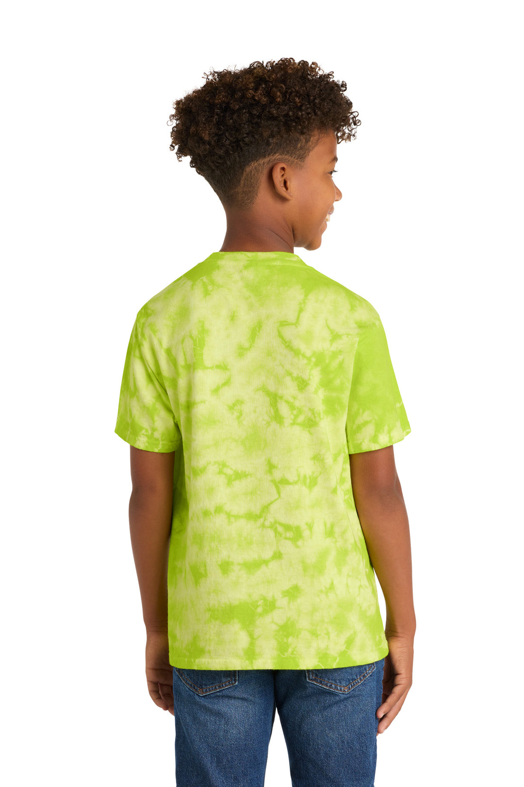 Lemon Lime Port & Company Youth Crystal Tie-Dye Tee PC145Y