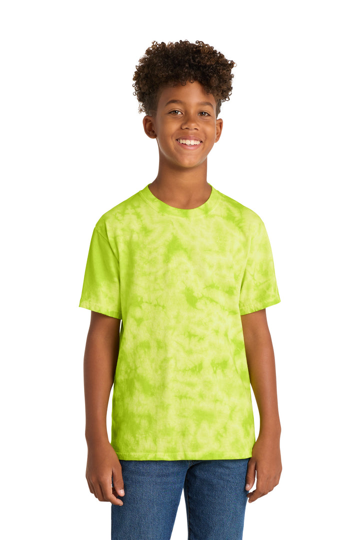 Lemon Lime Port & Company Youth Crystal Tie-Dye Tee PC145Y