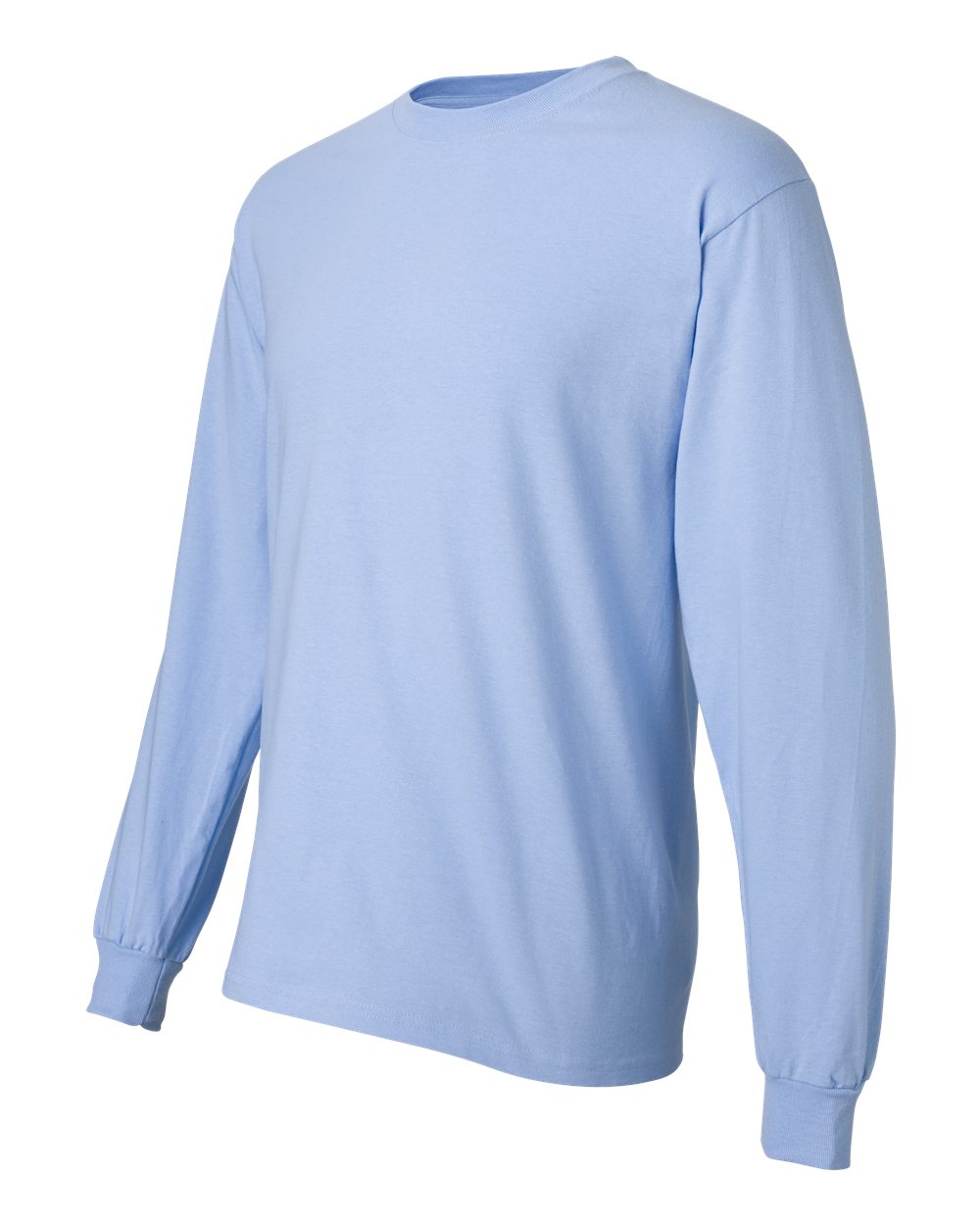 Light Blue Beefy-T® Long Sleeve T-Shirt - 5186