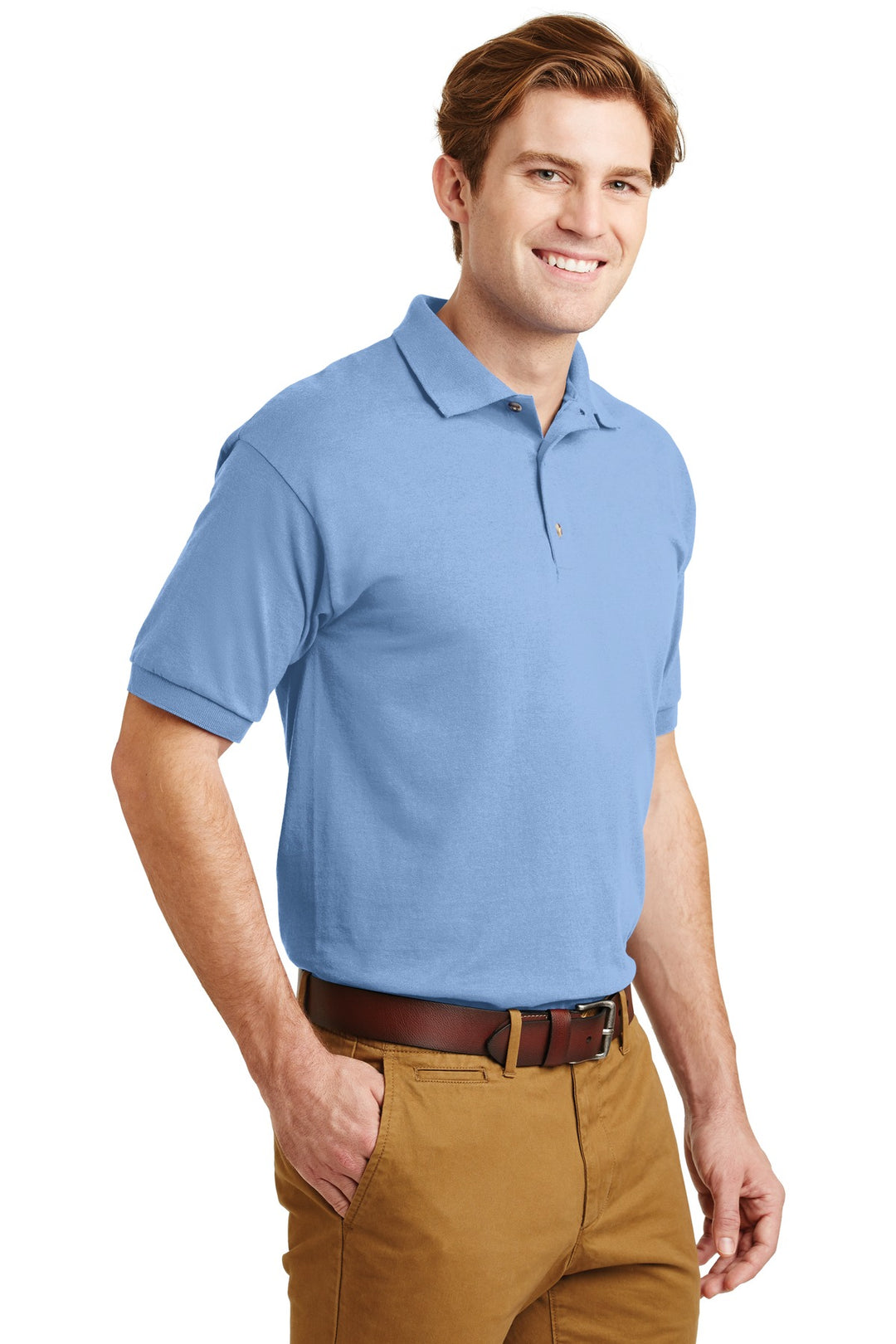 Light Blue Gildan - DryBlend 6-Ounce Jersey Knit Sport Shirt. 8800