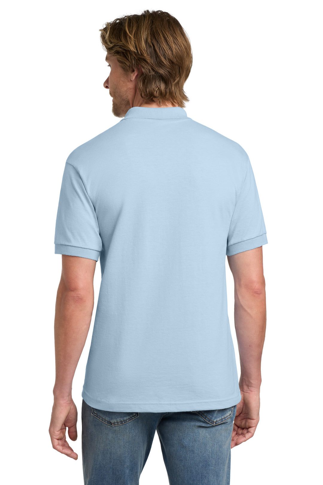Light Blue Gildan - DryBlend 6-Ounce Jersey Knit Sport Shirt. 8800