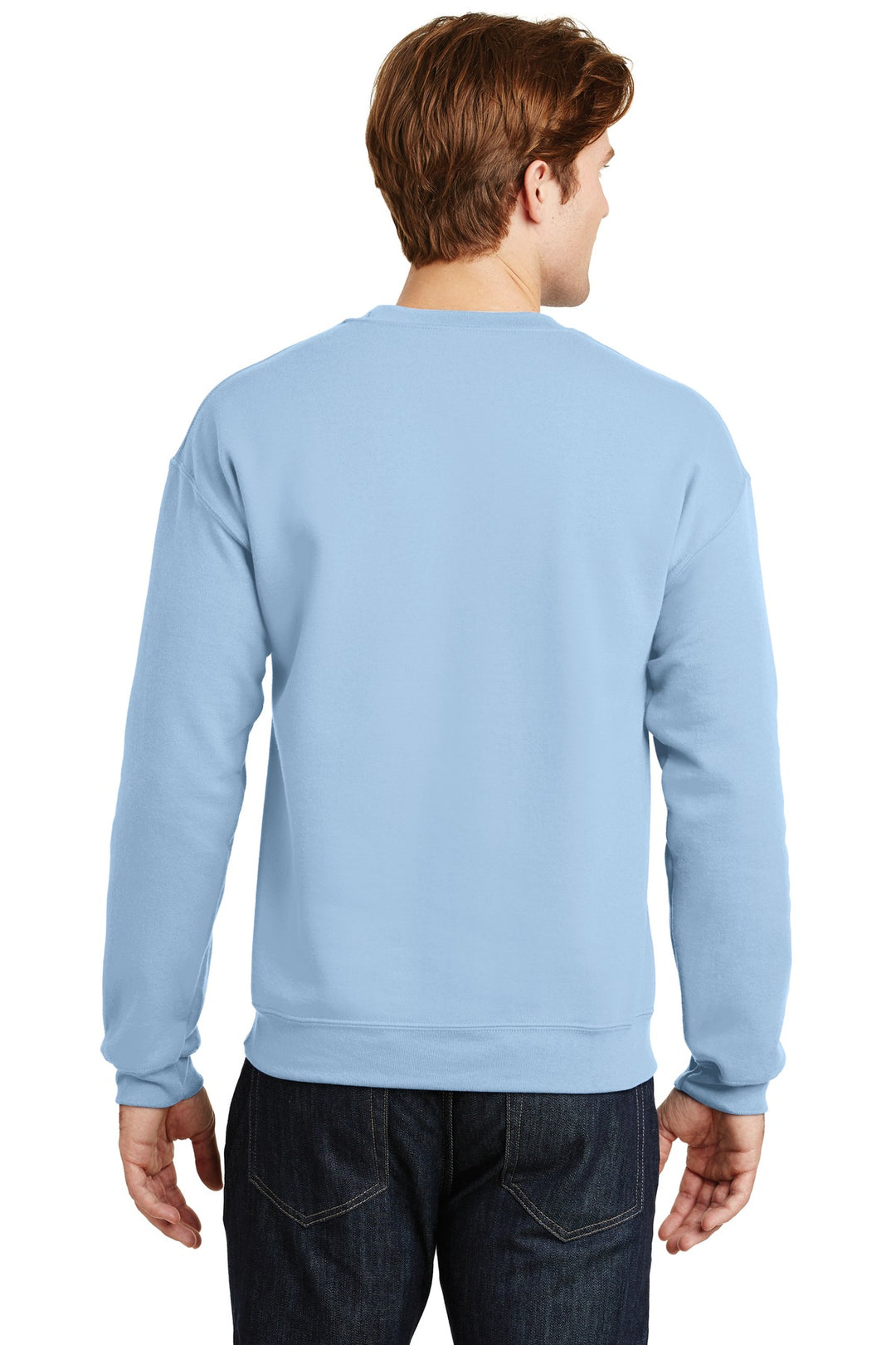 Light Blue Gildan Heavy Blend Crewneck Sweatshirt. 18000