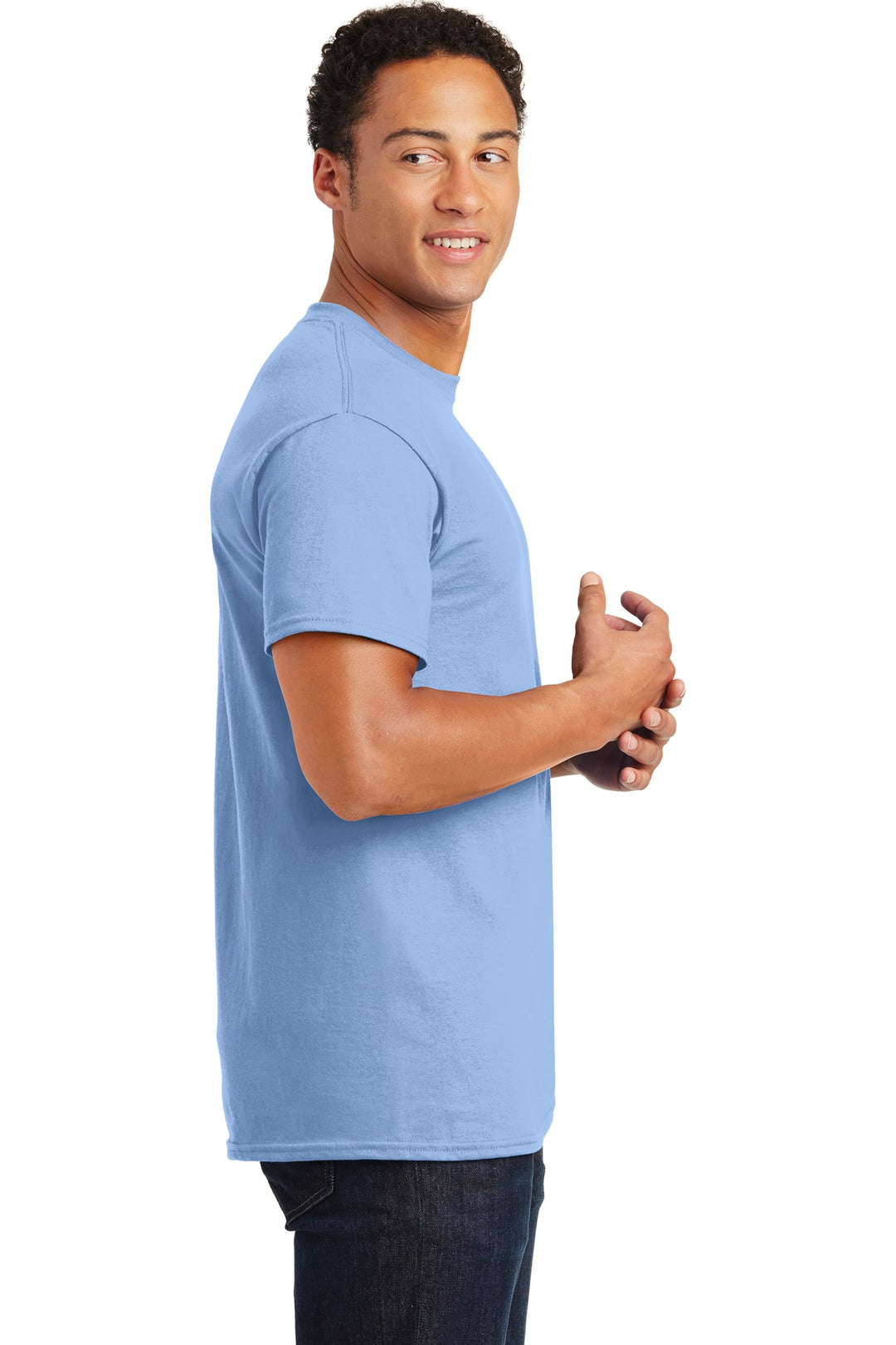 Light Blue Gildan - Ultra Cotton 100% US Cotton T-Shirt. 2000