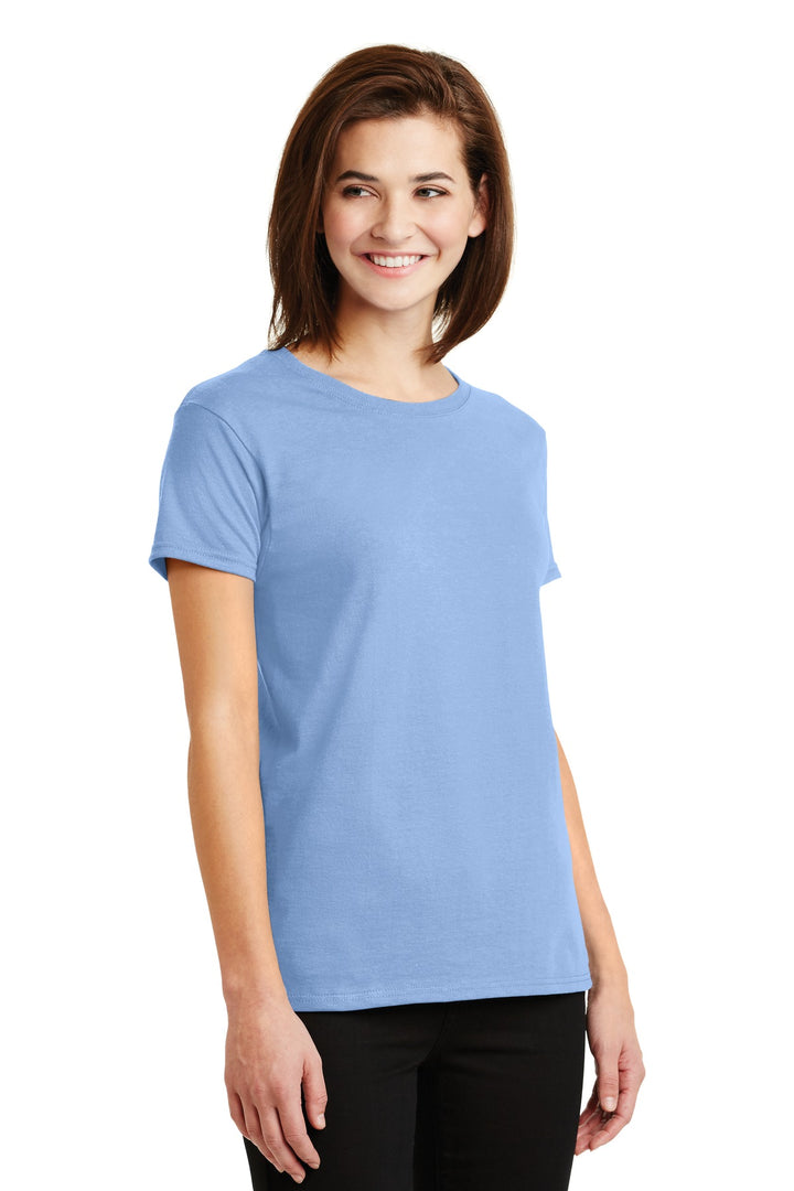 Light Blue Gildan Women's Ultra Cotton 100% US Cotton T-Shirt. 2000L