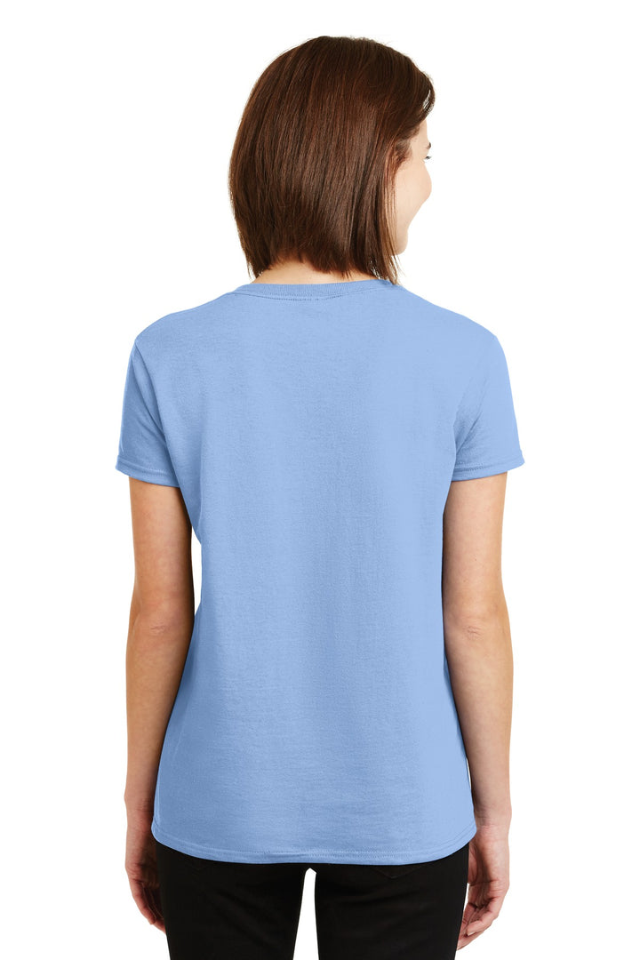 Light Blue Gildan Women's Ultra Cotton 100% US Cotton T-Shirt. 2000L