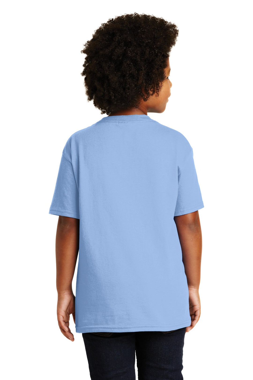 Light Blue Gildan - Youth Ultra Cotton 100% US Cotton T-Shirt. 2000B