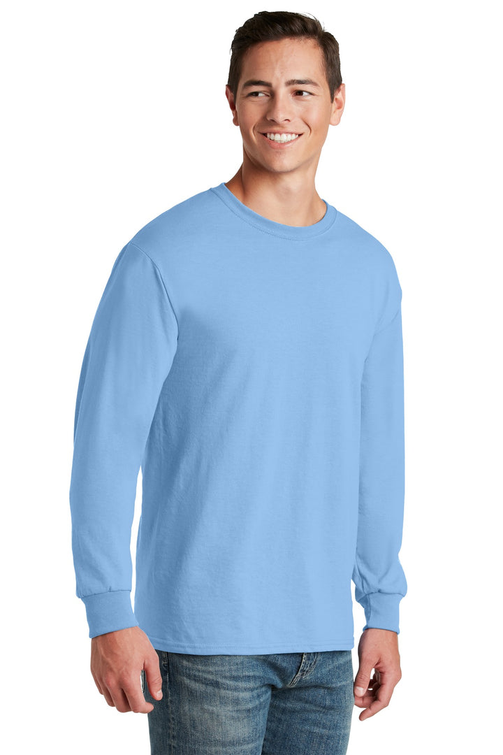 Light Blue Jerzees - Dri-Power 50/50 Cotton/Poly Long Sleeve T-Shirt. 29LS