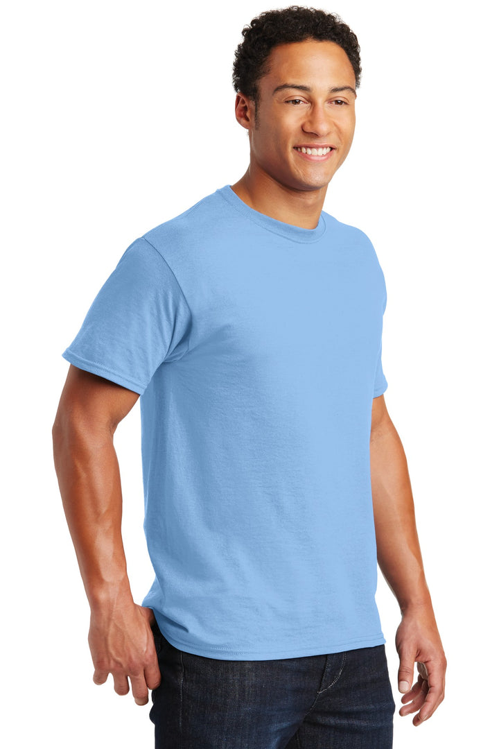 Light Blue Jerzees - Dri-Power 50/50 Cotton/Poly T-Shirt. 29M