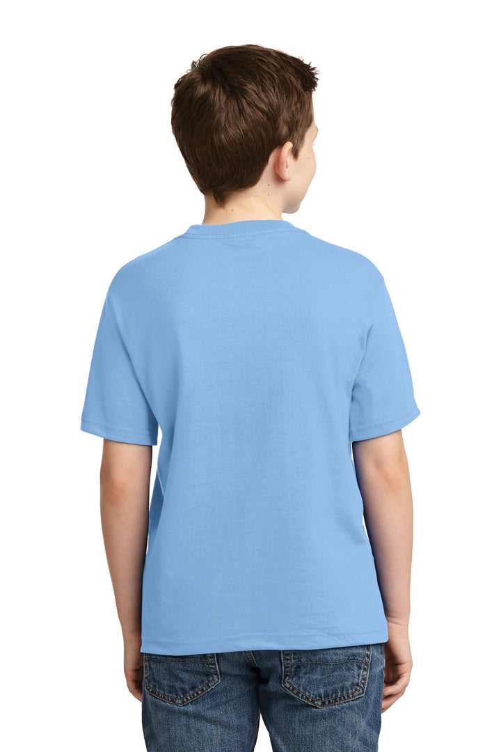 Light Blue Jerzees - Youth Dri-Power 50/50 Cotton/Poly T-Shirt. 29B