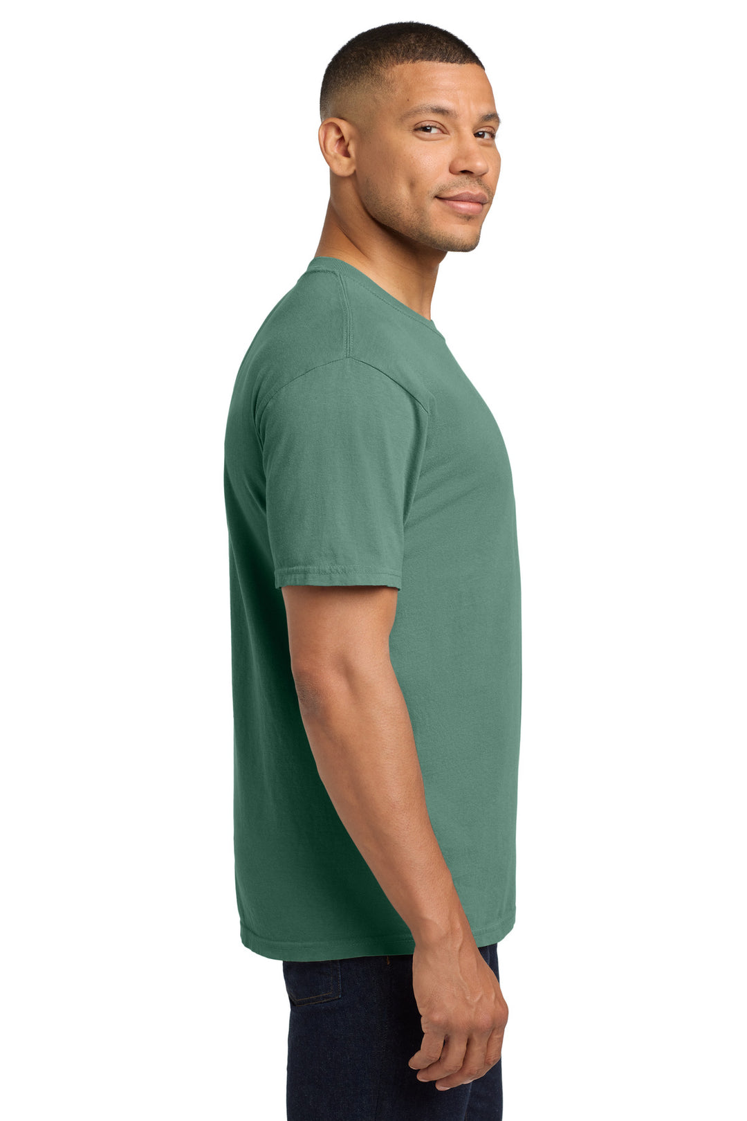 Light Green COMFORT COLORS Heavyweight Ring Spun Pocket Tee. 6030