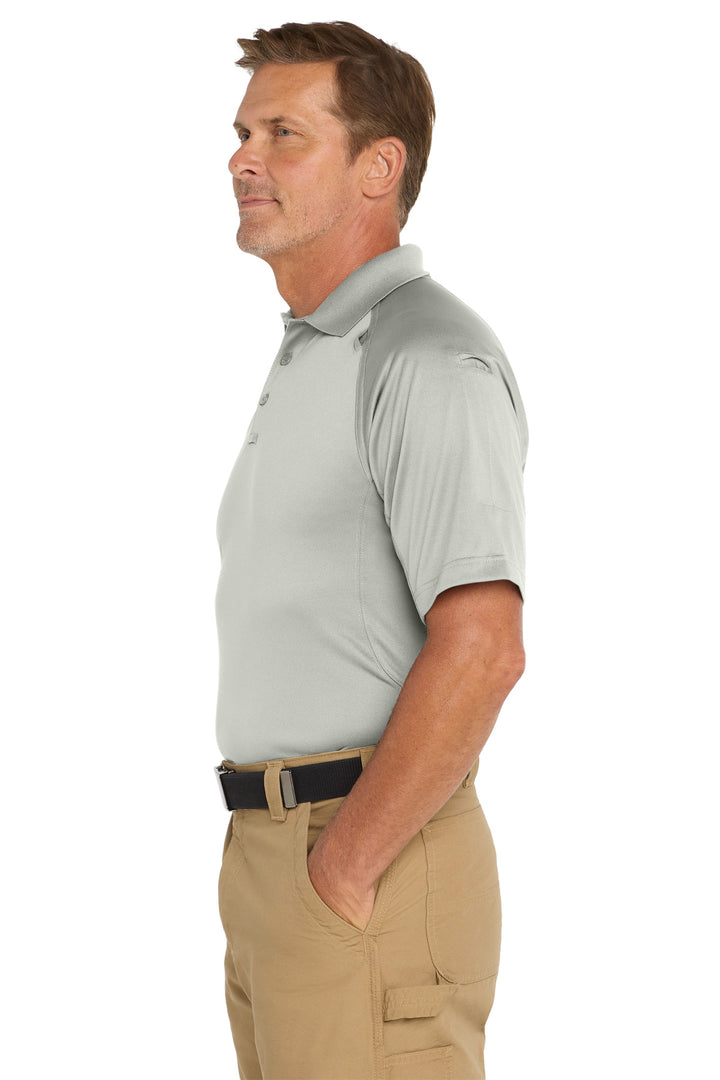 Light Grey CornerStone Tall Select Snag-Proof Tactical Polo. TLCS410