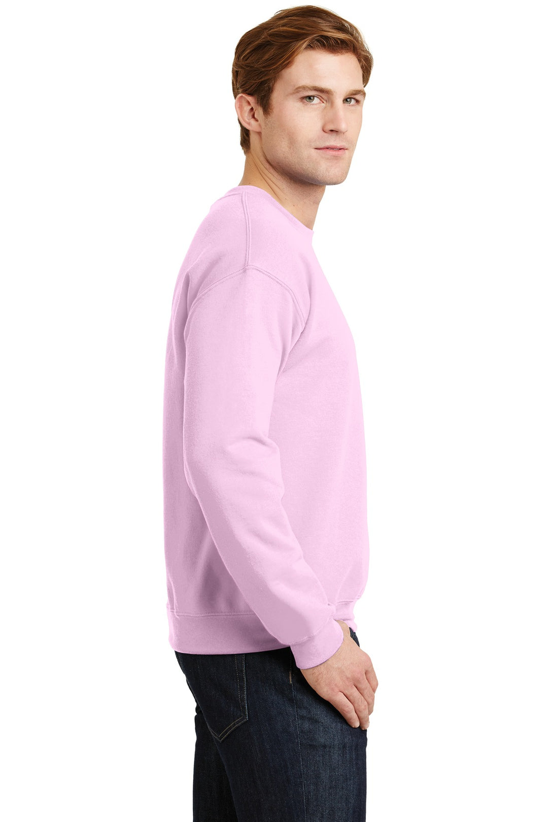 Light Pink Gildan Heavy Blend Crewneck Sweatshirt. 18000