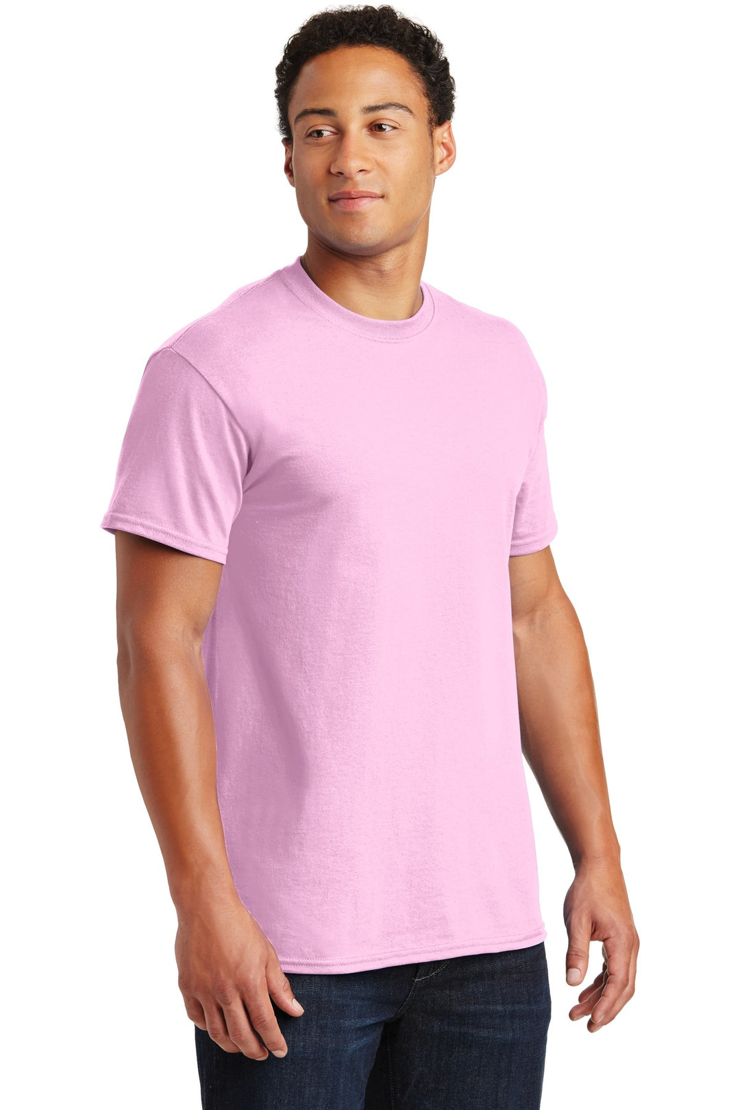Light Pink Gildan - Ultra Cotton 100% US Cotton T-Shirt. 2000