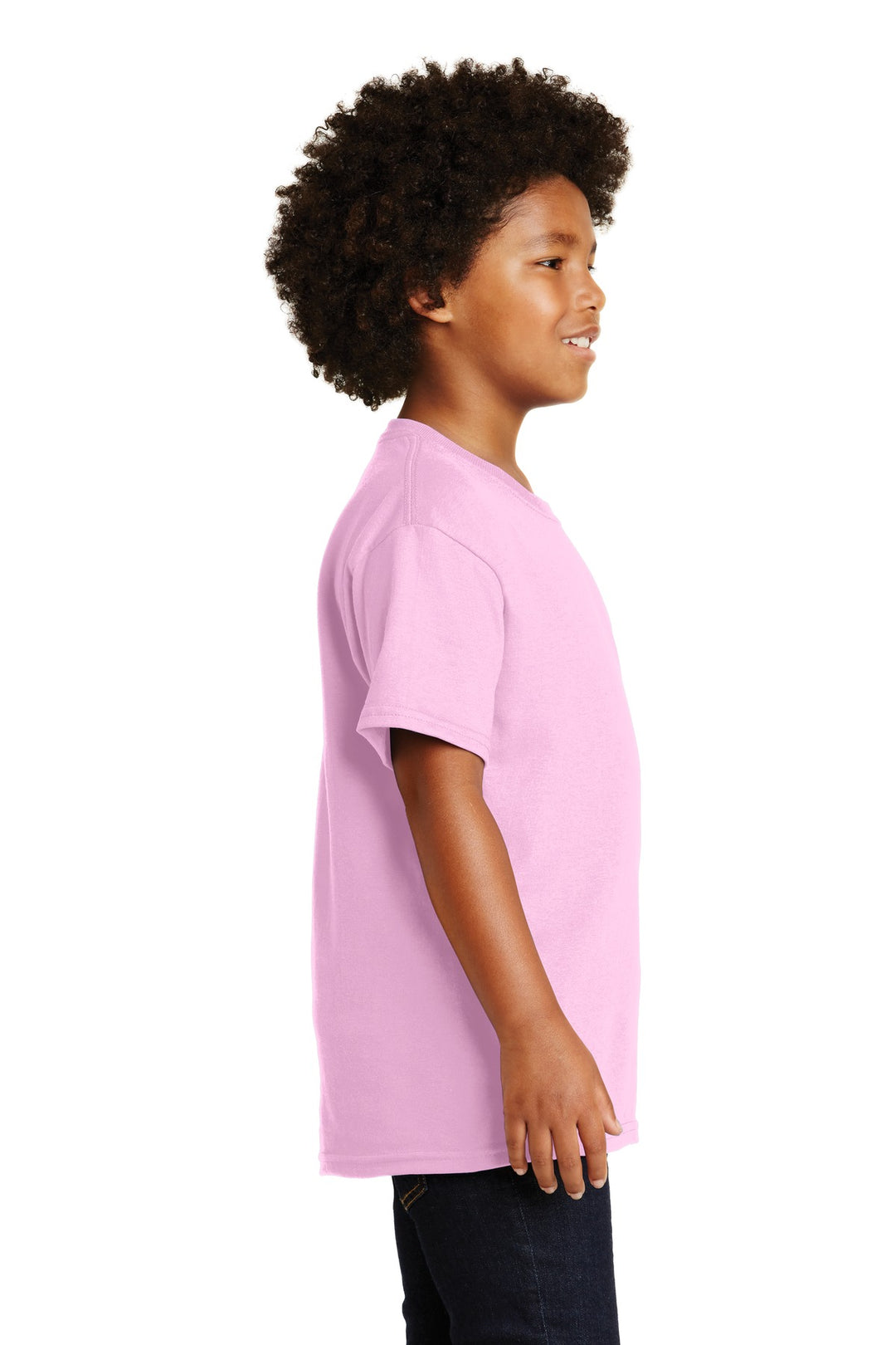 Light Pink Gildan - Youth Ultra Cotton 100% US Cotton T-Shirt. 2000B