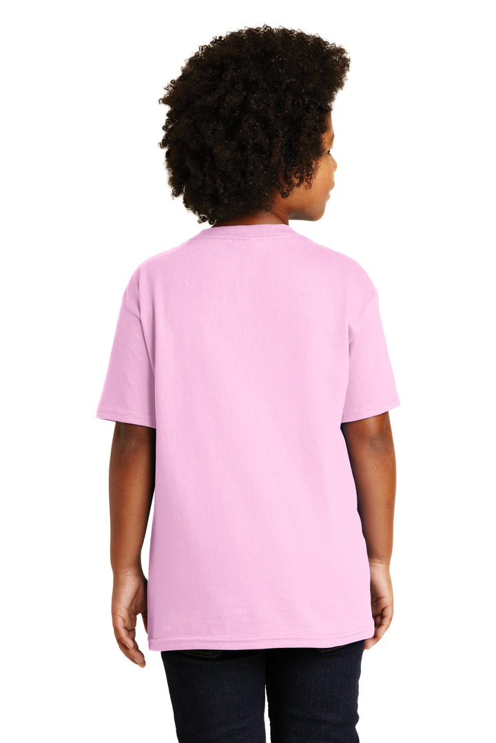 Light Pink Gildan - Youth Ultra Cotton 100% US Cotton T-Shirt. 2000B
